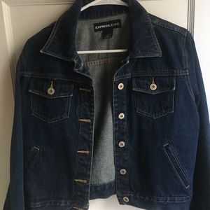 ✨EXPRESS JEANS DARKWASH DENIM JACKET✨